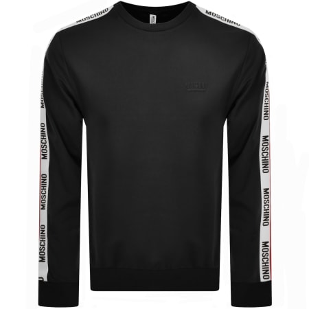 【関税&送料込】Moschino Sweatshirt With Logo NEW Moschino Milano Logo Print Sweatshirt - Black / White